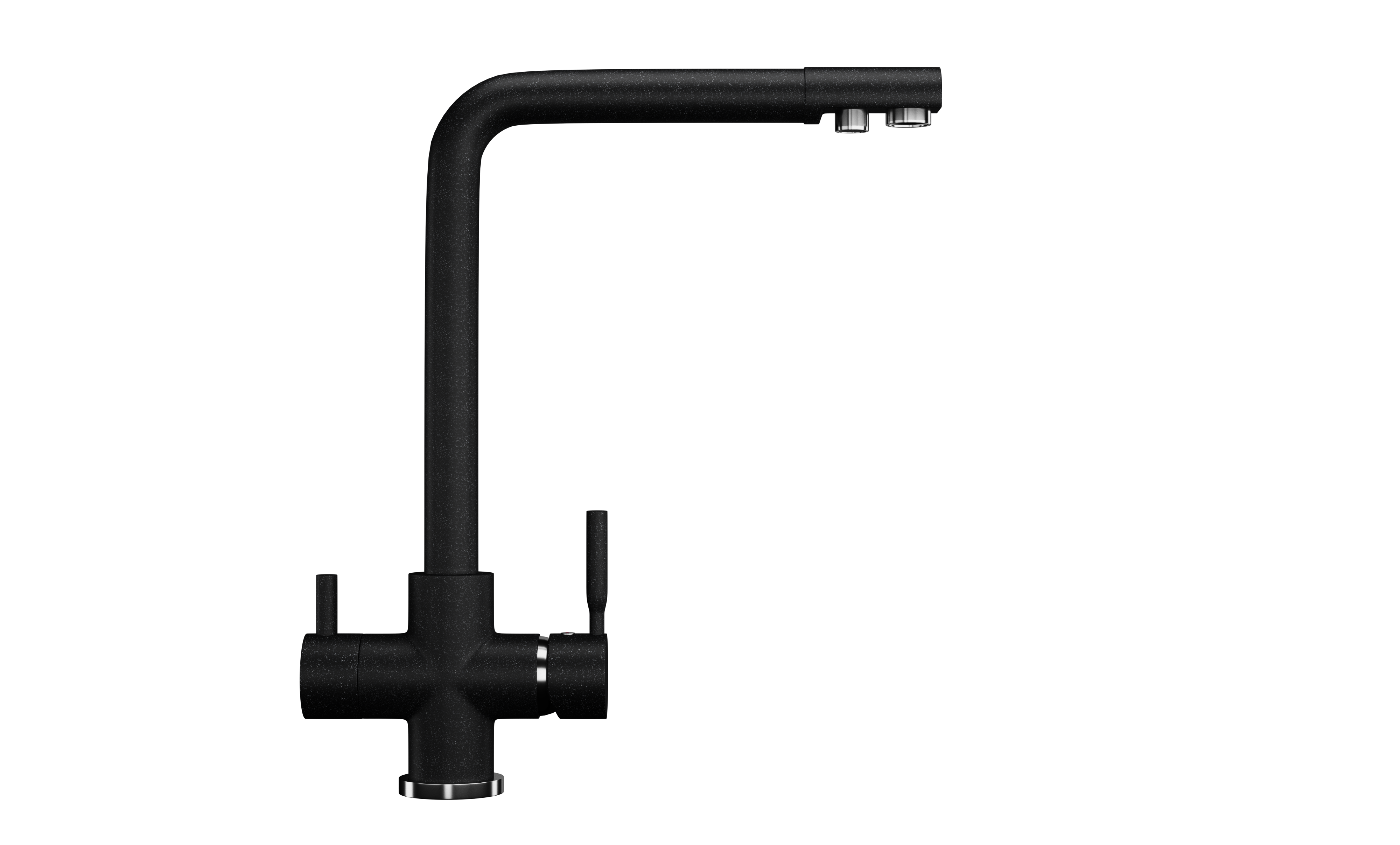 Смеситель для кухни ULGRAN Classic черный (U-016-308)