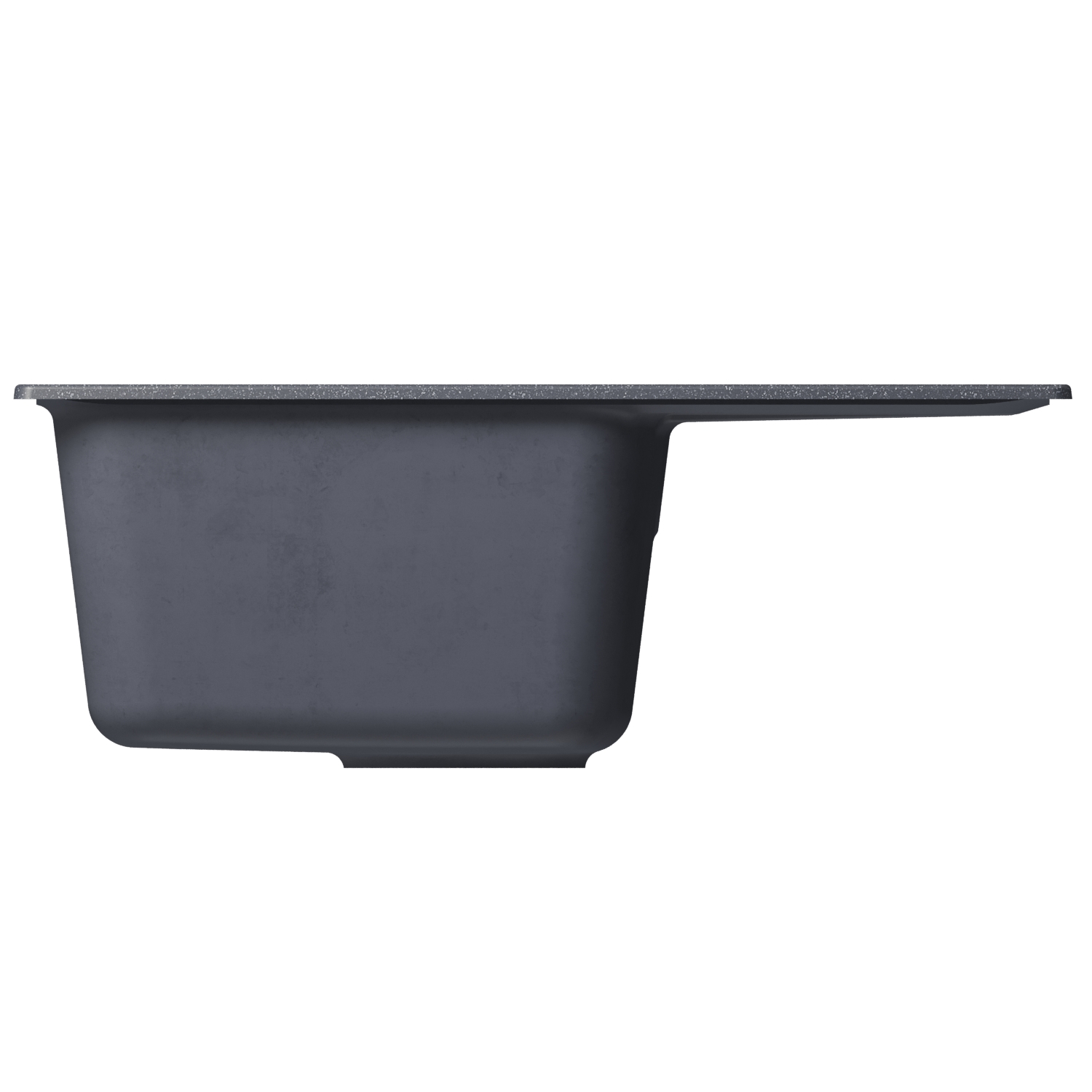 Мойка MIXLINE ML-GM26 с крылом  антрацит (343) 580*470*190мм NEW (552086) - фото 3