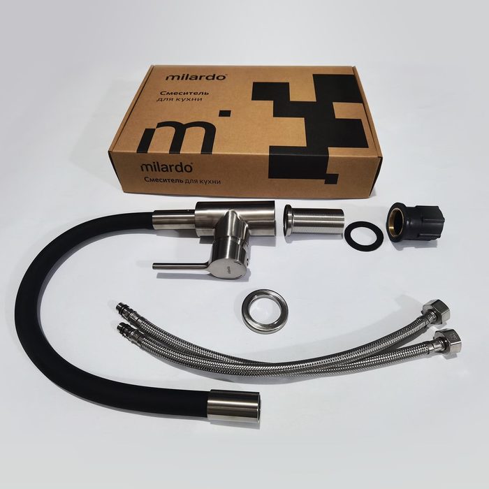 Смеситель для кухни Milardo с гибким изливом Meal (M01BN0FM05) - фото 4