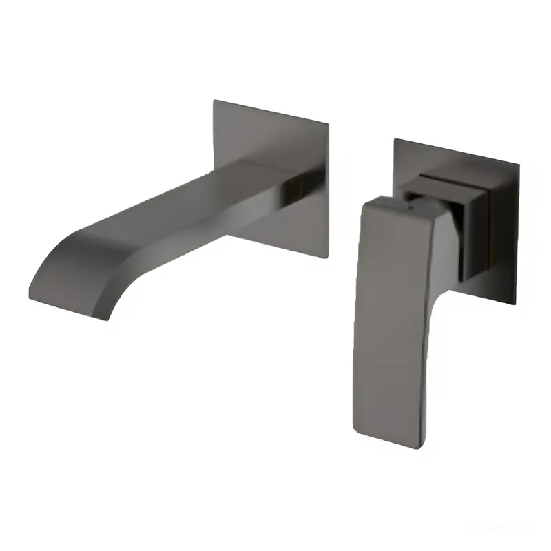 Смеситель Raglo для раковины встраиваемый монолитный, графит (R02.11.09) - фото 1