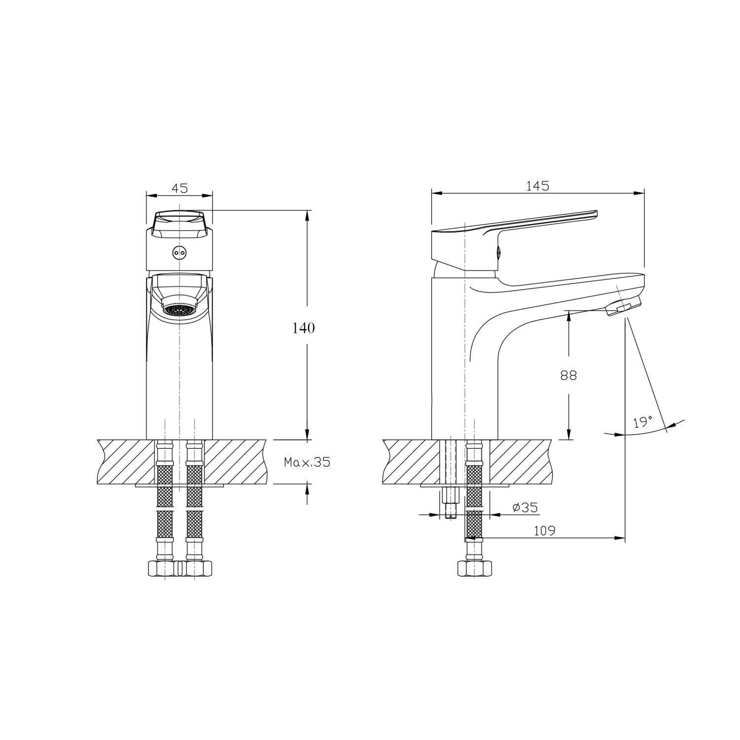 Смеситель для раковины RUSH Balearic (BA3935-11) - фото 3