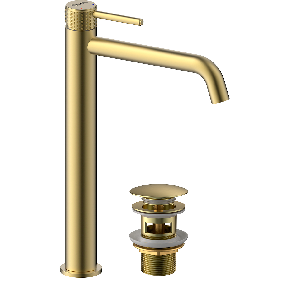 Смеситель Lemark Beluga для раковины высокий (LMF-8015B-BRLG) - фото 1