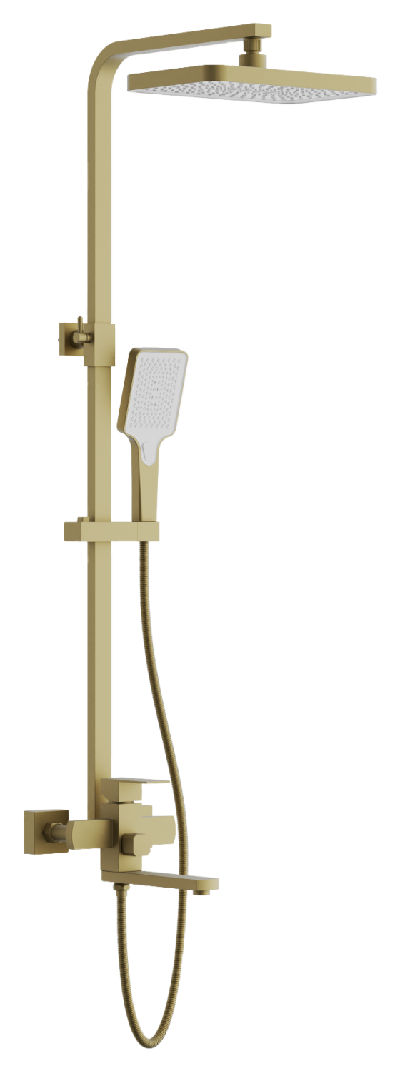 Душевая система BELZ цвет: брашированное золото (PVD-покрытие) (B24817-5) - фото 1