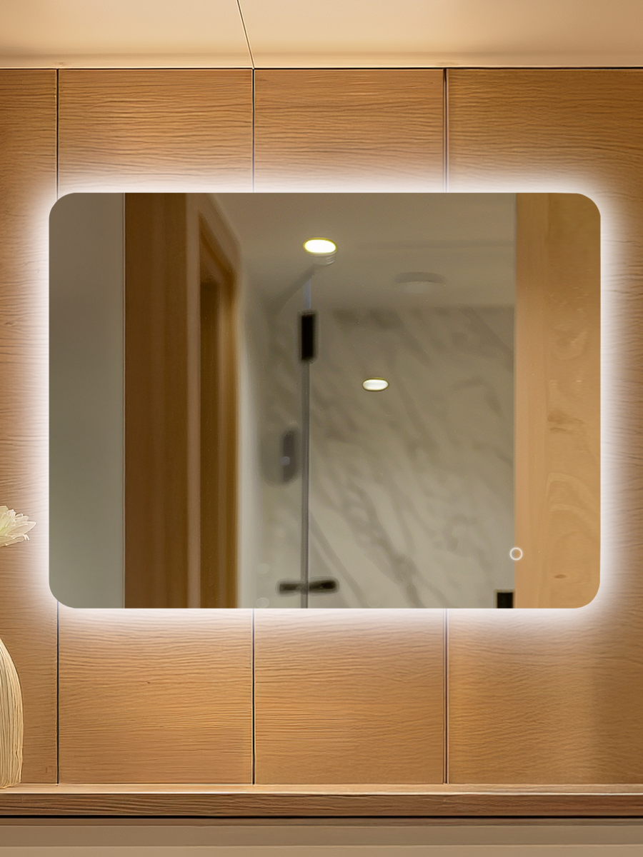 Зеркало DQ Гамбург (Hamburg) Классик 100х80 с подсветкой (DQMHAM10080C) - фото 2