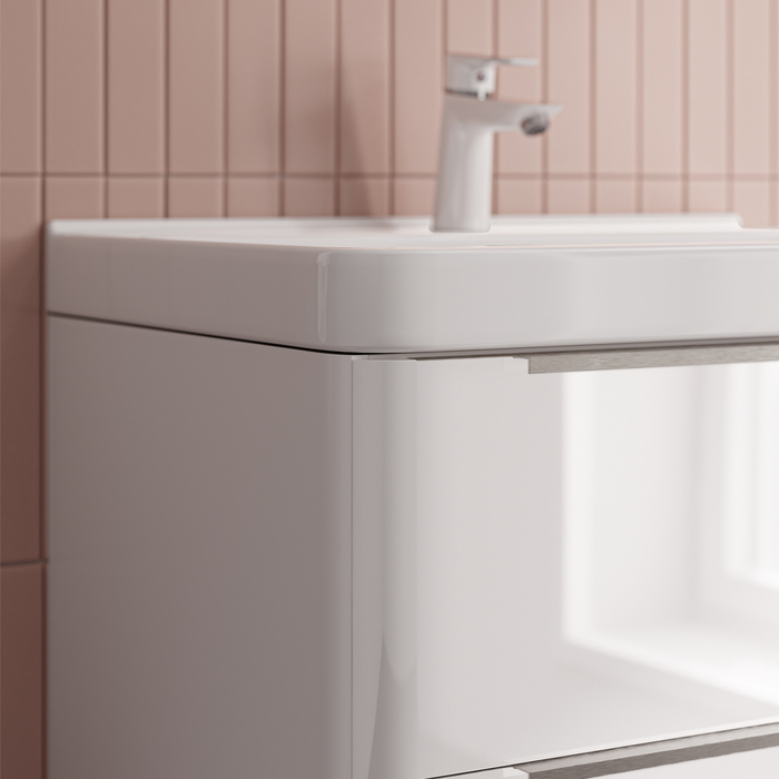 Тумба с умывальником IDDIS Cloud X подвесная, 70 см, белый (CLX70W0i95K) - фото 3