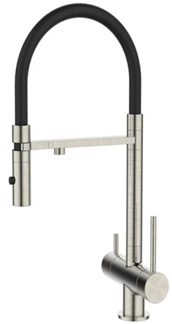 Смеситель для кухонной мойки DQ с фильтром сатин (DA1462504Satin) - фото 1