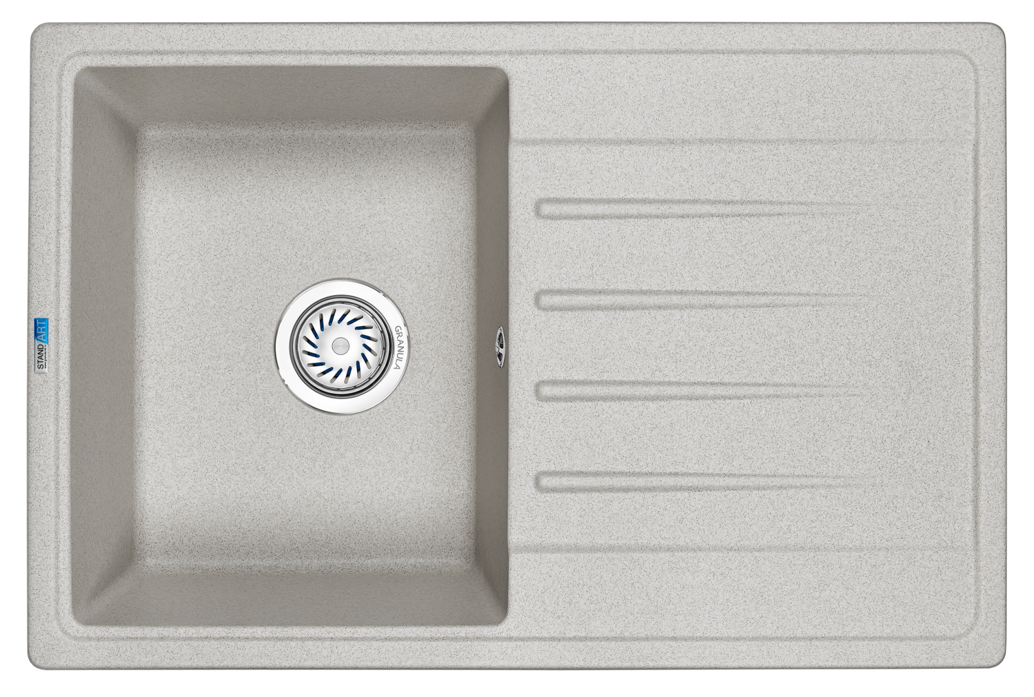 Кухонная мойка GRANULA Standart (7602, БАЗАЛЬТ) - фото 1