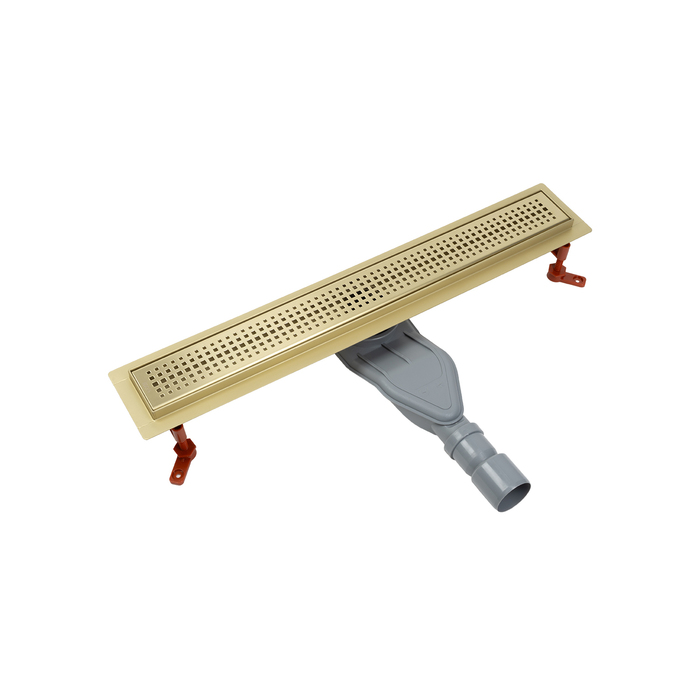 Лоток душевой IDDIS Perfex сифон 360, комбинированный затвор, перфорированная решетка, 600мм, золото (975B6MG20DZ) - фото 1