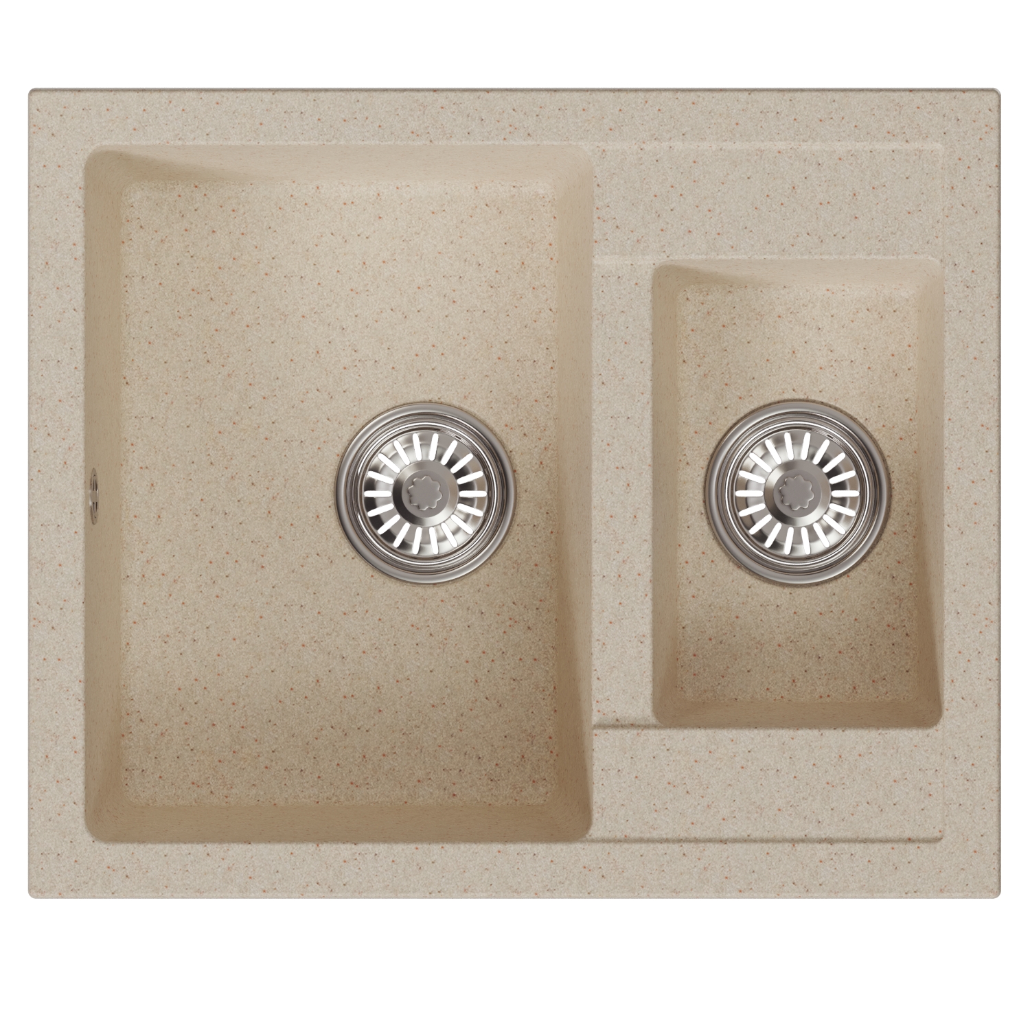 Мойка MIXLINE ML-GM21 двухчашевая  бежевая (328) 600*500*190мм NEW (552015) - фото 2