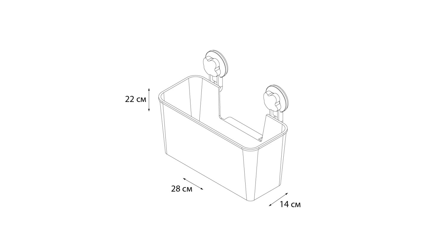 Полочка прямоугольная одноэтажная Grampus Blonde, GR-7085, белая - фото 4