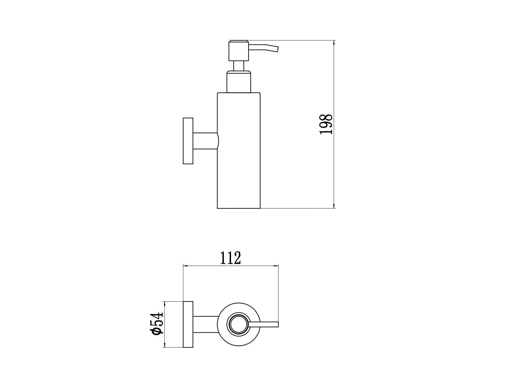 Дозатор для жидкого мыла настенный Savol (S-005631Q-1) - фото 2