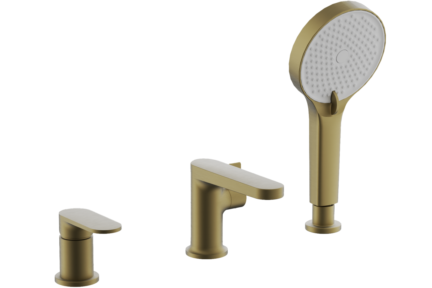 Смеситель для ванны BELZ на борт золотой (B66713-5) - фото 1