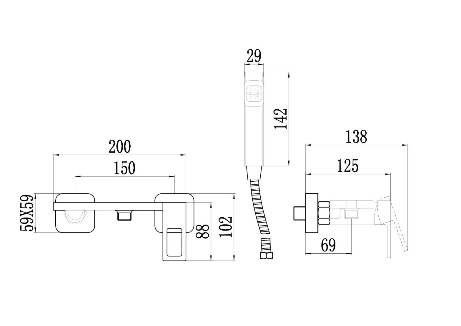 Смеситель для гигиенического душа Savol (S-FXQ013H) - фото 2