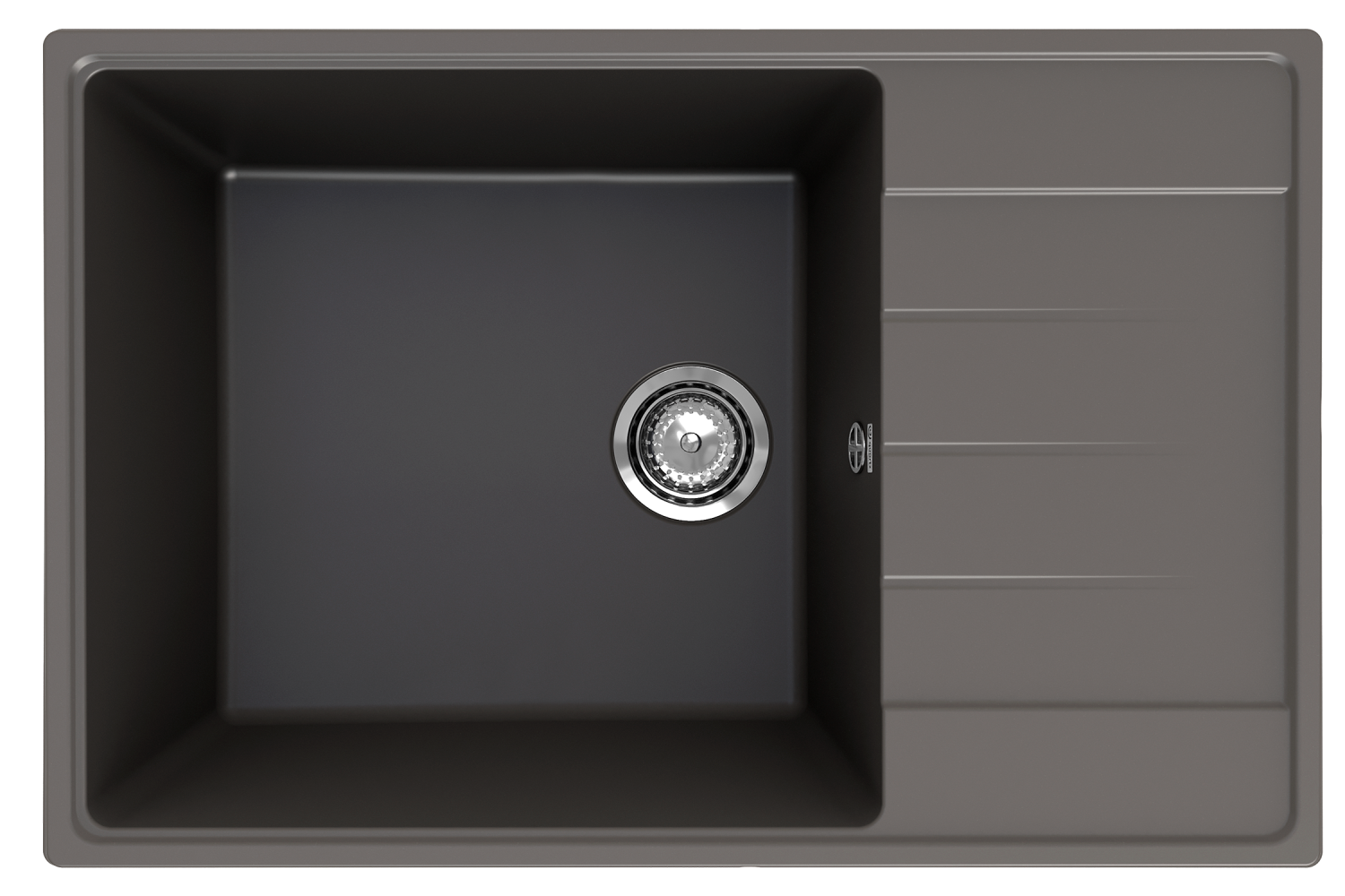 Мойка ULGRAN Quartz асфальт (Prima 760-09) - фото 1