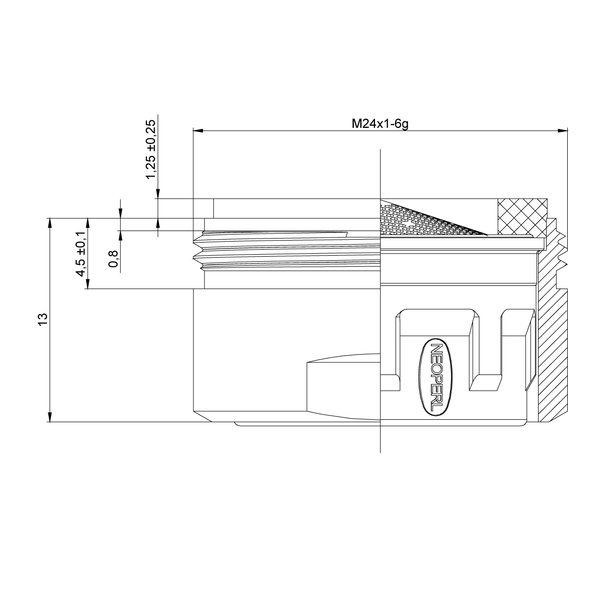 Аэратор Lemark NEOPERL PERLATOR HONEYCOMB LAMINAR, M24, внутренний, ламинарный поток (NP13304-BL) Аэратор Lemark NEOPERL PERLATOR HONEYCOMB LAMINAR, M24, внутренний, ламинарный поток (NP13304-BL) - фото 2