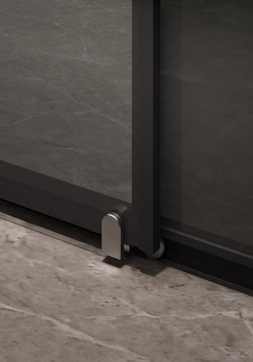 Душевая дверь Timo TD-120/03GR-6, раздвижная 1950*1200, стекло графит 6 мм (T03) - фото 2