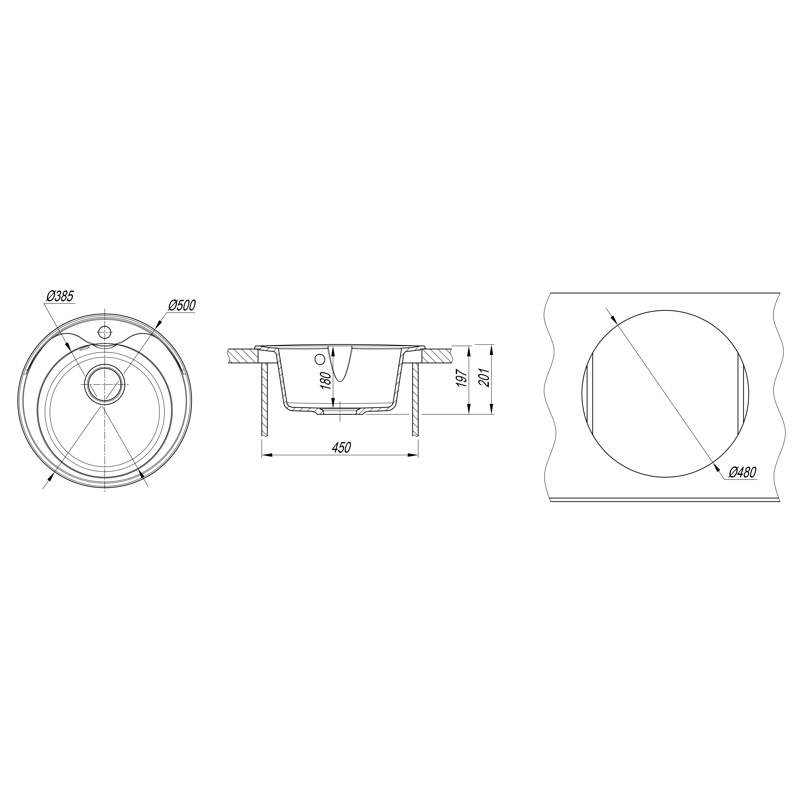 Мойка DrGans "Ротанг" 500, терракота СМс (29.010.B0500.406) - фото 3