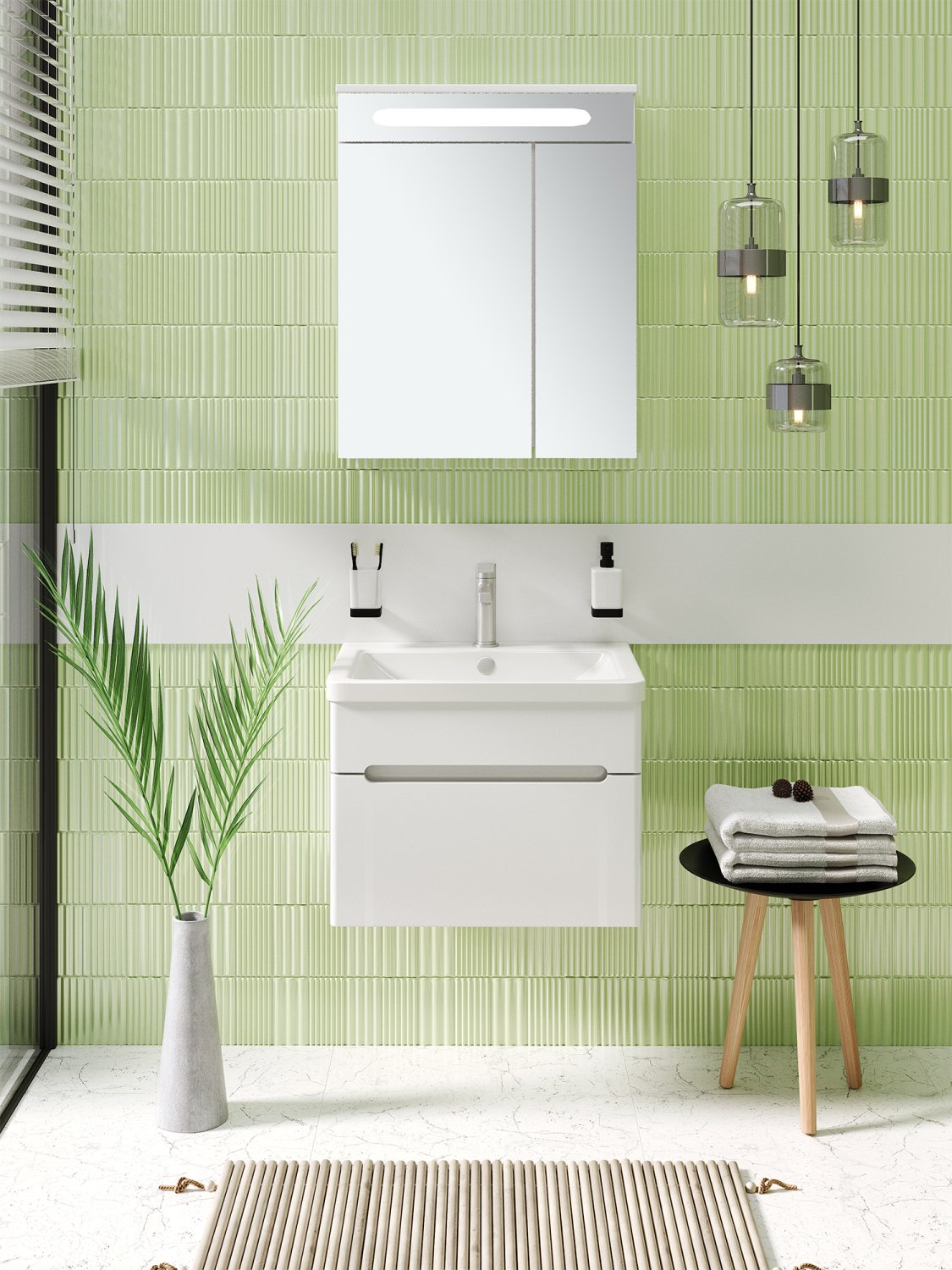 Тумба Runo Парма 60 подвесная 1 ящик под умывальник УТ000001837 (Omega 60) (00000001138) - фото 3