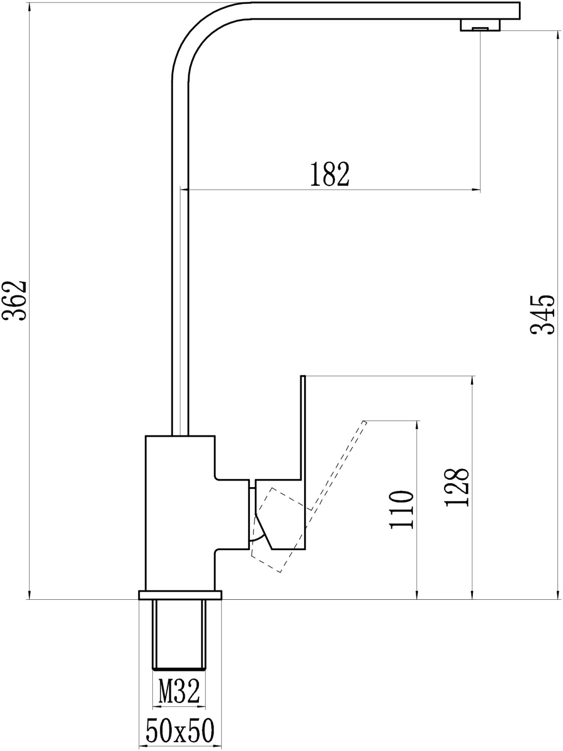 Смеситель для кухонной мойки из нержавеющей стали Savol (S-SUS3001) - фото 2