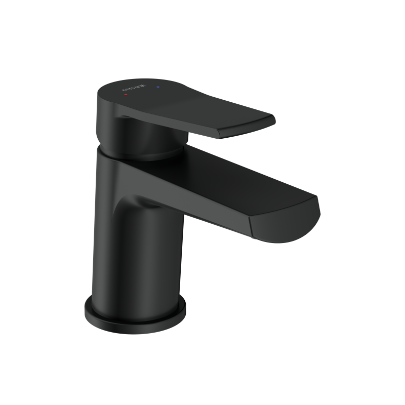 Смеситель для раковины CERSANIT CITY однорычажный черный (68396) - фото 1