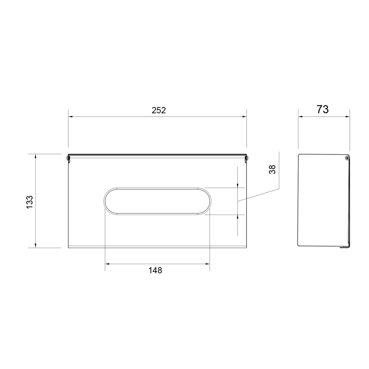 Бокс для салфеток Timo Petruma золото матовое (15244/17) - фото 2