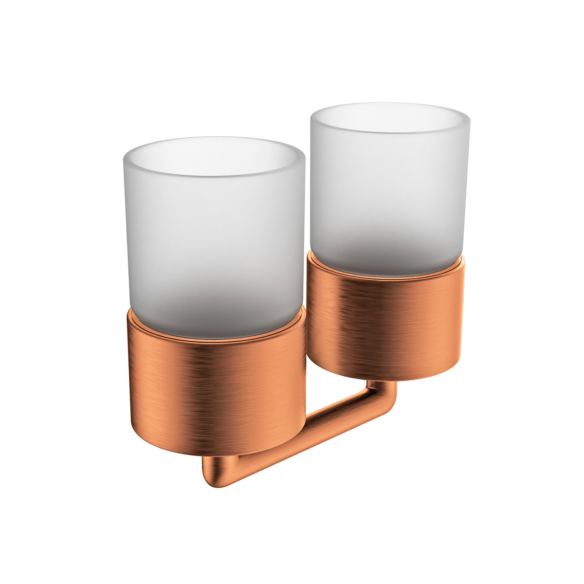 Стакан для зубных щеток с держателем Raglo двойной, матовая медь (R320.08.33) - фото 1