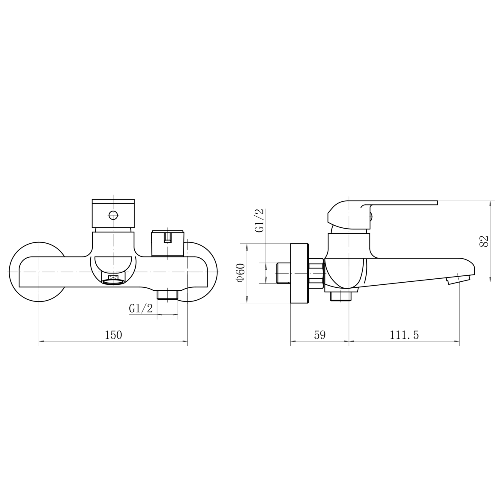 Смеситель для ванны PLSTART с душевым гарнитуром (PD32082) - фото 3