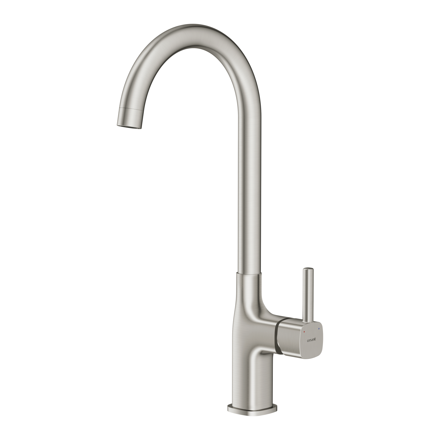 Смеситель для кухни Cersanit ELIO однорычажный сатин (68260) - фото 1