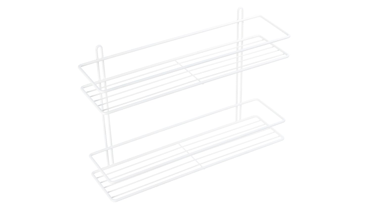 Полка Fixsen прямая двухэтажная белая (FX-730W-2) - фото 1