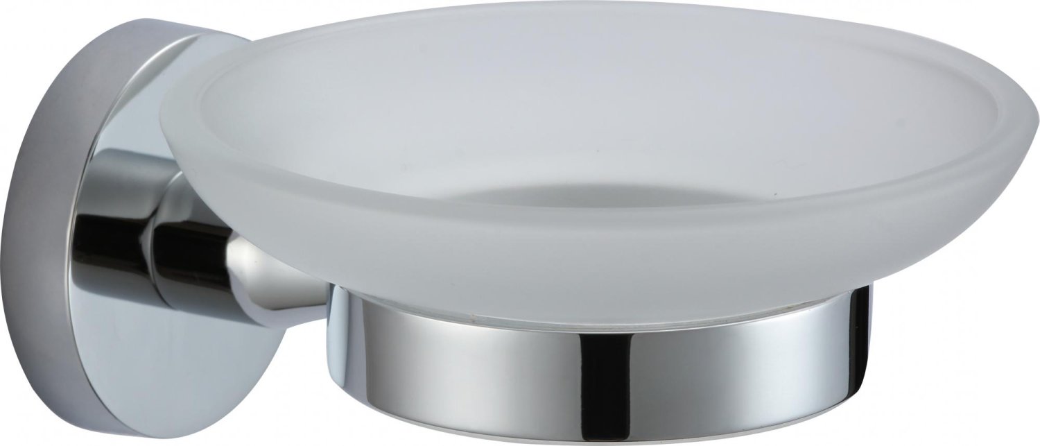 Мыльница стеклянная с настенным держателем Savol 87 (S-008759) - фото 2