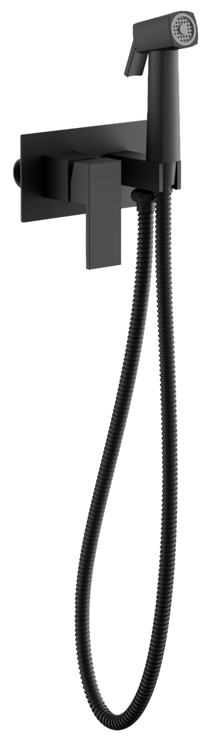 Смеситель BELZ с гигиенической лейкой черный (B55808-7) - фото 1