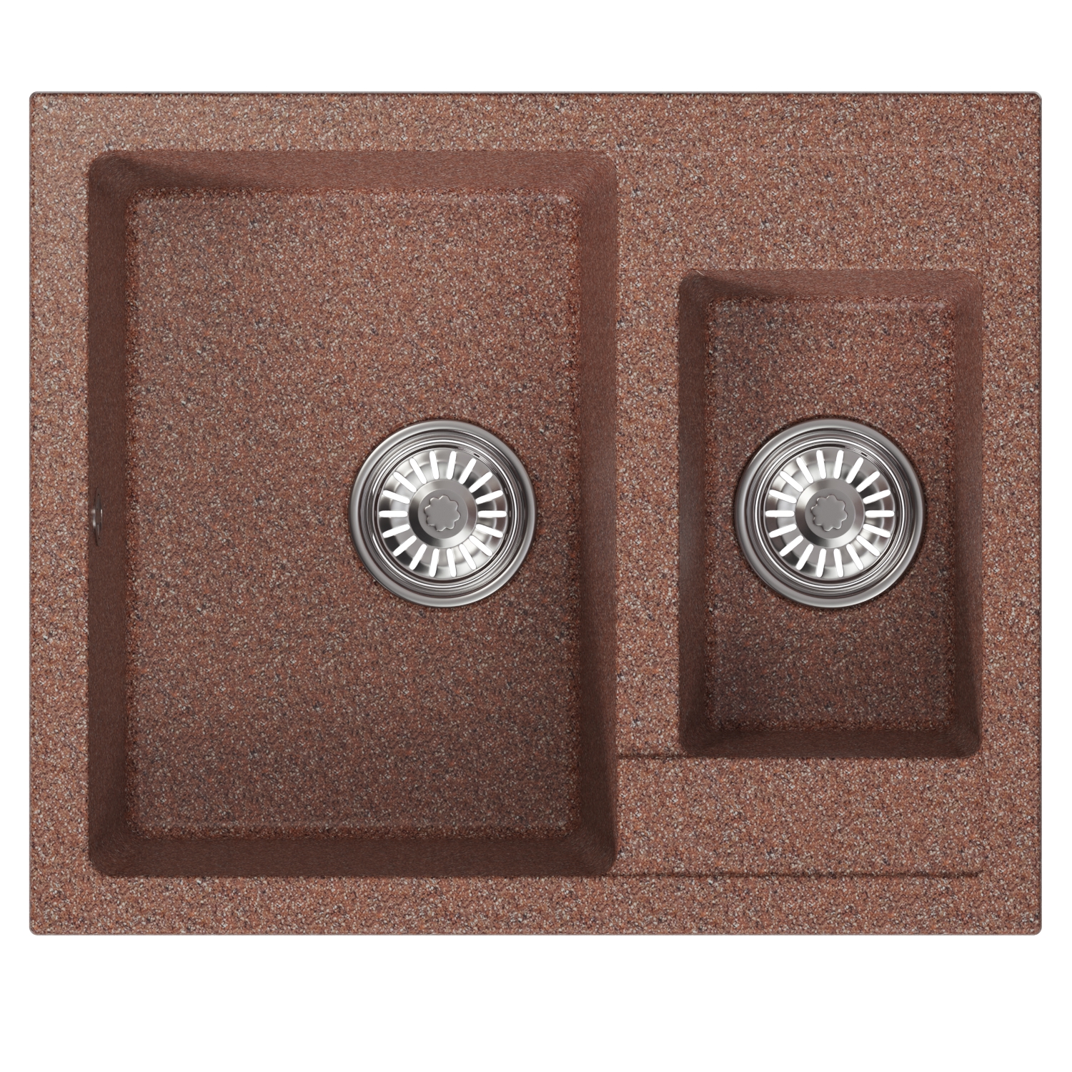 Мойка MIXLINE ML-GM21 двухчашевая  терракотовая (307) 600*500*190мм NEW (552011) - фото 2