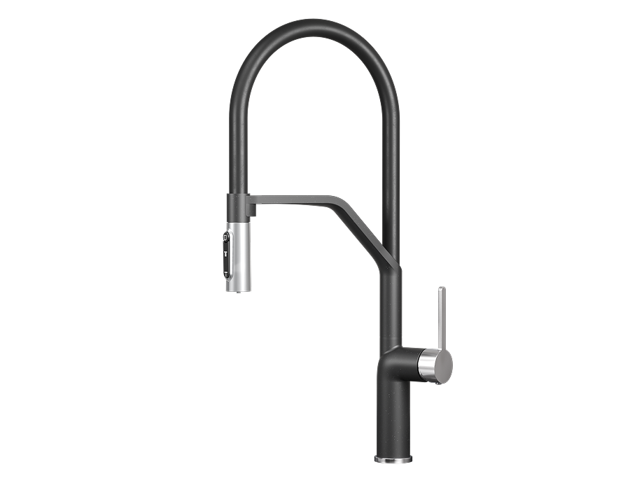Смеситель для кухни GRANULA (9012, ШВАРЦ) - фото 1
