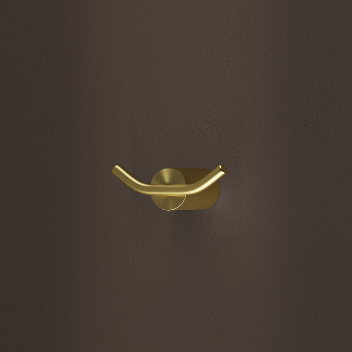 Крючок двойной IDDIS Дюна (Duna) нержавеющая сталь, золото матовое (DUNMG20i41) - фото 3