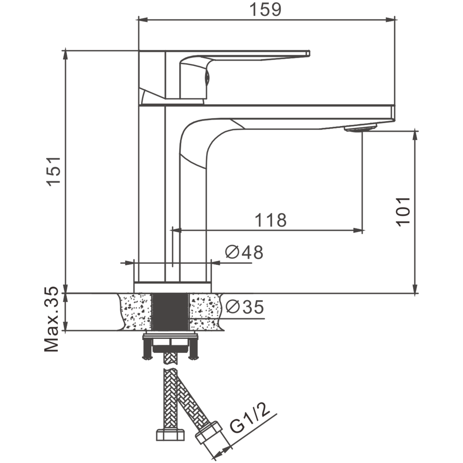 Смеситель для раковины BELZ B678 (B10678) - фото 2