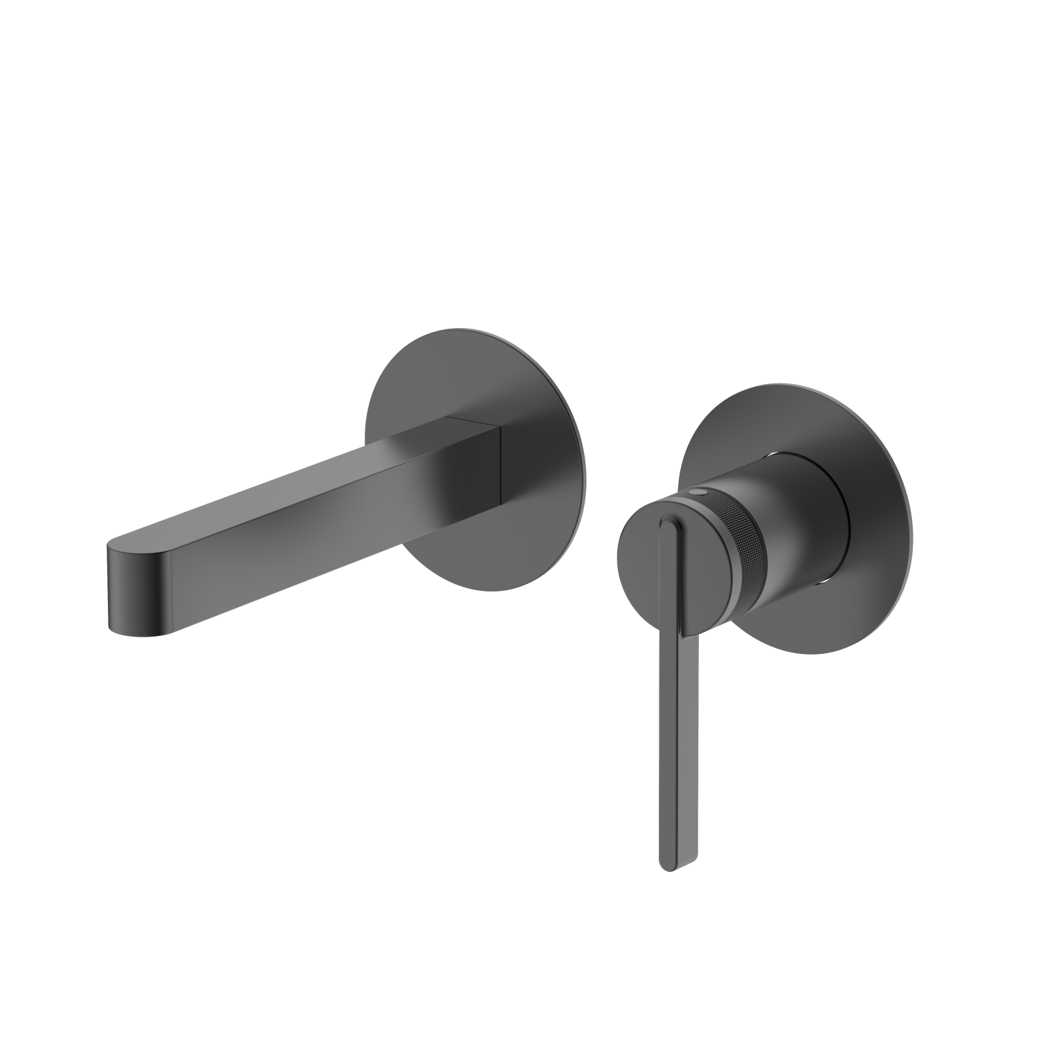 Смеситель для раковины DQ Bonn встраиваемый настенный графит (DA1704406) - фото 1