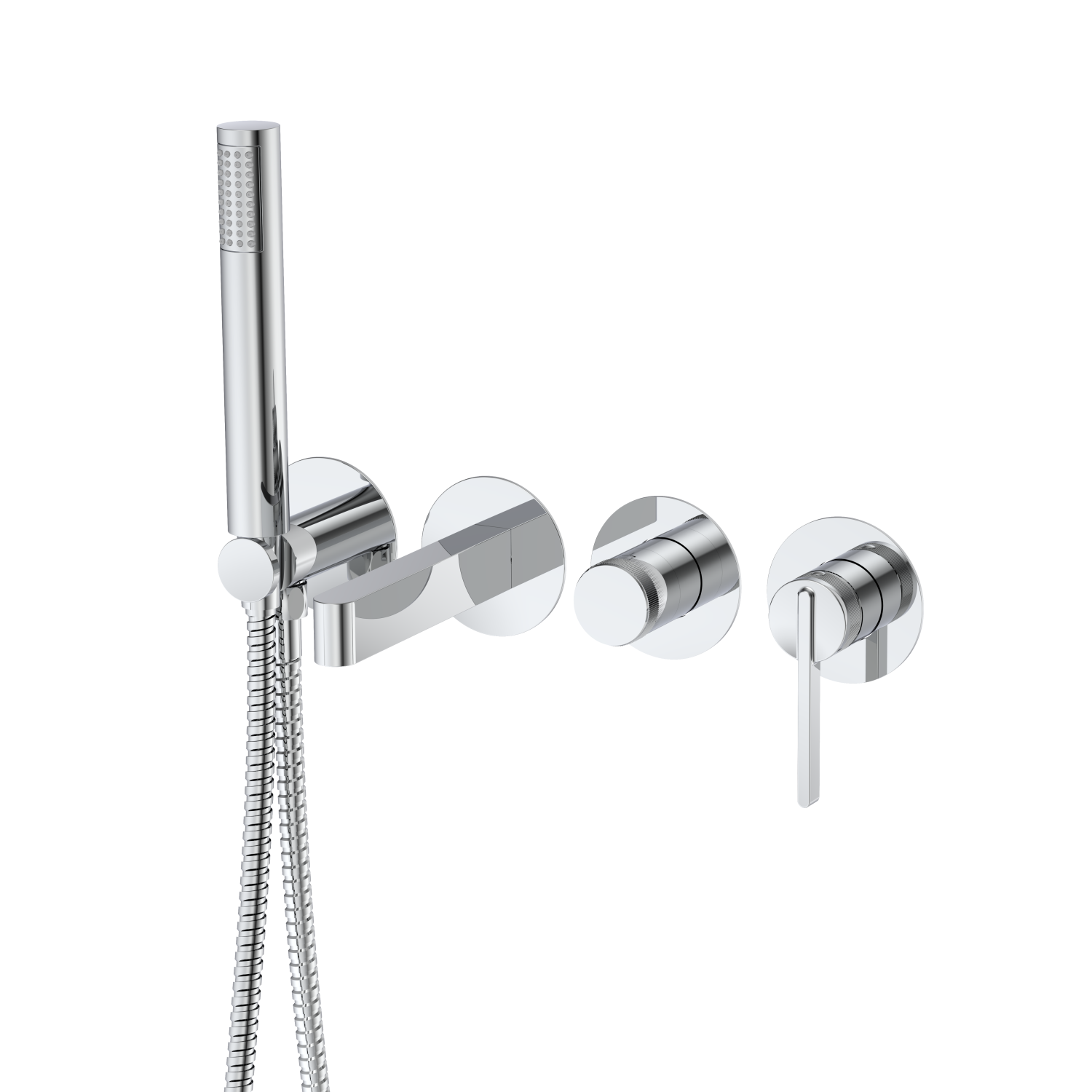 Смеситель для ванны настенный 4 отверстия DQ Bonn хром (DA1704801) - фото 1