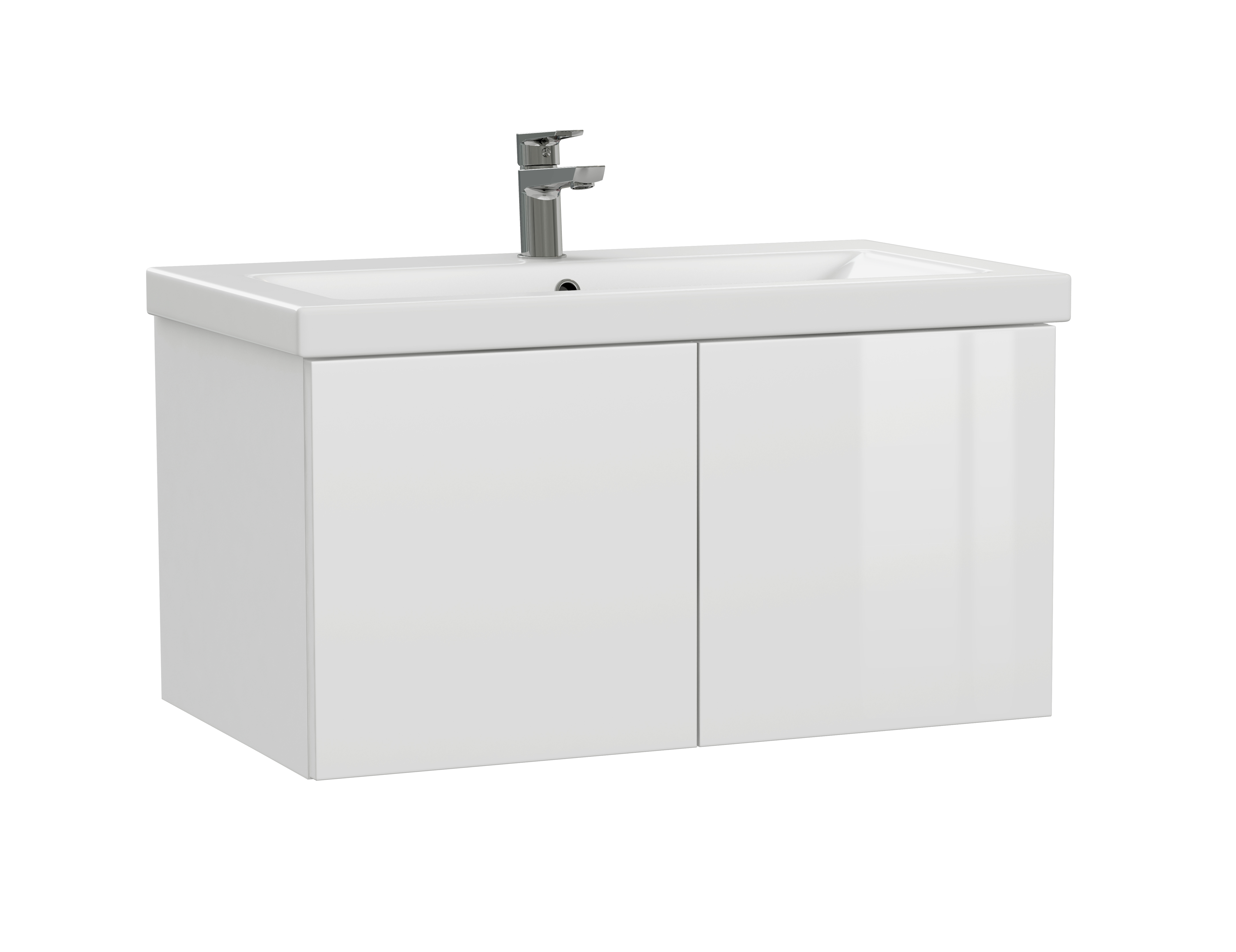 Тумба под раковину подвесная Cersanit COLOUR 80 для COMO 80 белый (64259)