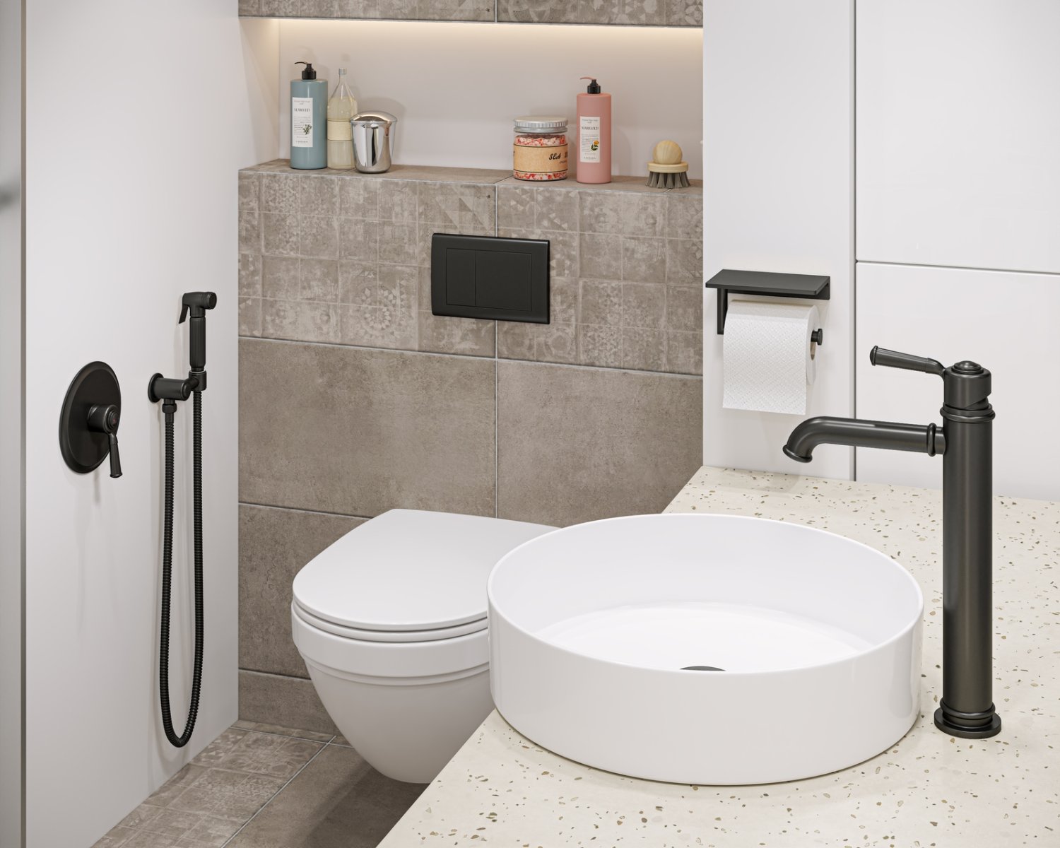 Смеситель для раковины-чаши Timo Arisa черный (5311/03F) - фото 2