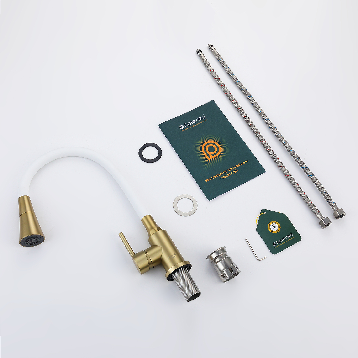 Смеситель Splenka для кухни с гибким изливом (S201.4308.03) - фото 8