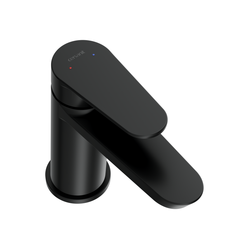 Смеситель для раковины CERSANIT LARA средний однорычажный черный (68152) - фото 2