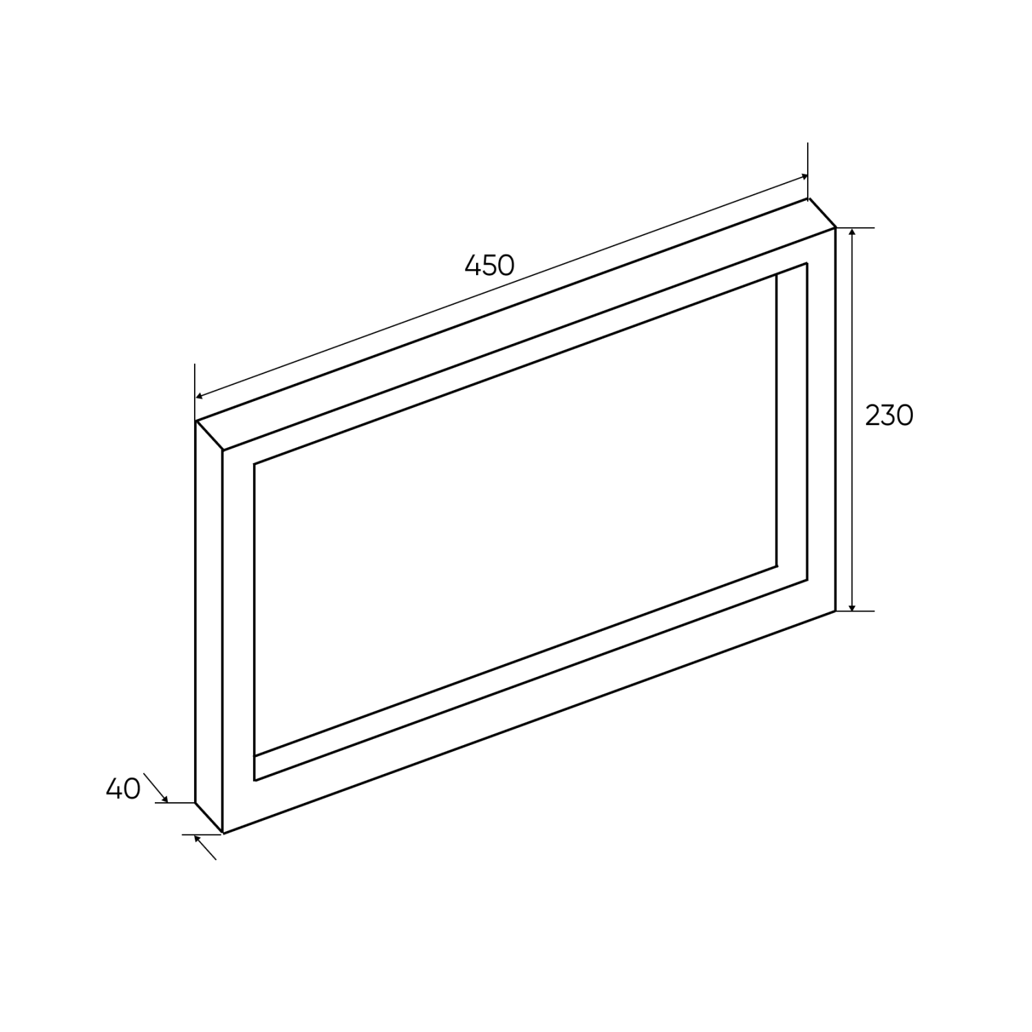 Кронштейн VIANT П-образный черный, комплект 2 шт. (VKRCH4523-P) - фото 3