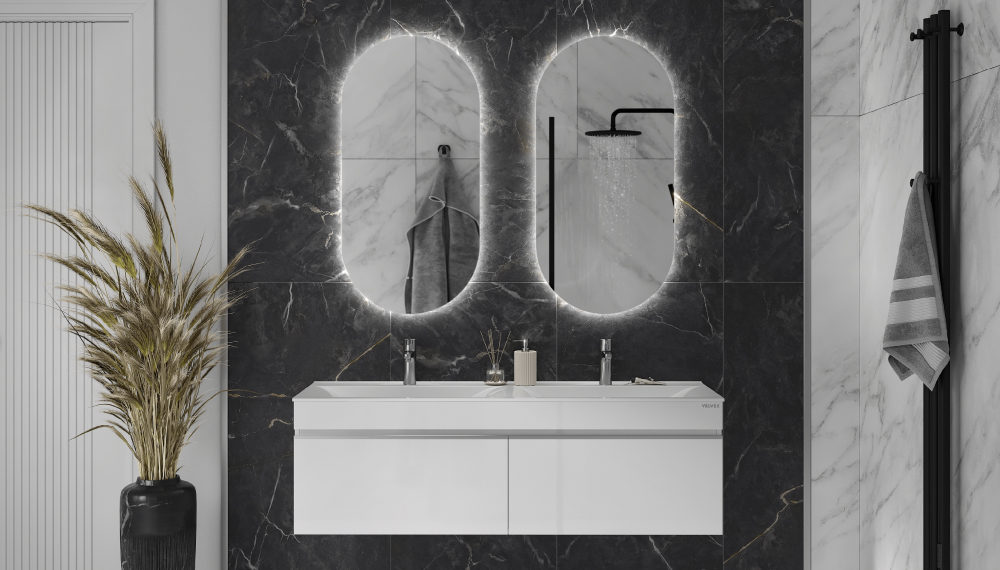 Тумба подвесная Velvex Pulsus 140 белая под раковину rkPUL.140-81 (Pulsus) (tp.PUL.PUL.140.2Y белый глянец) - фото 5