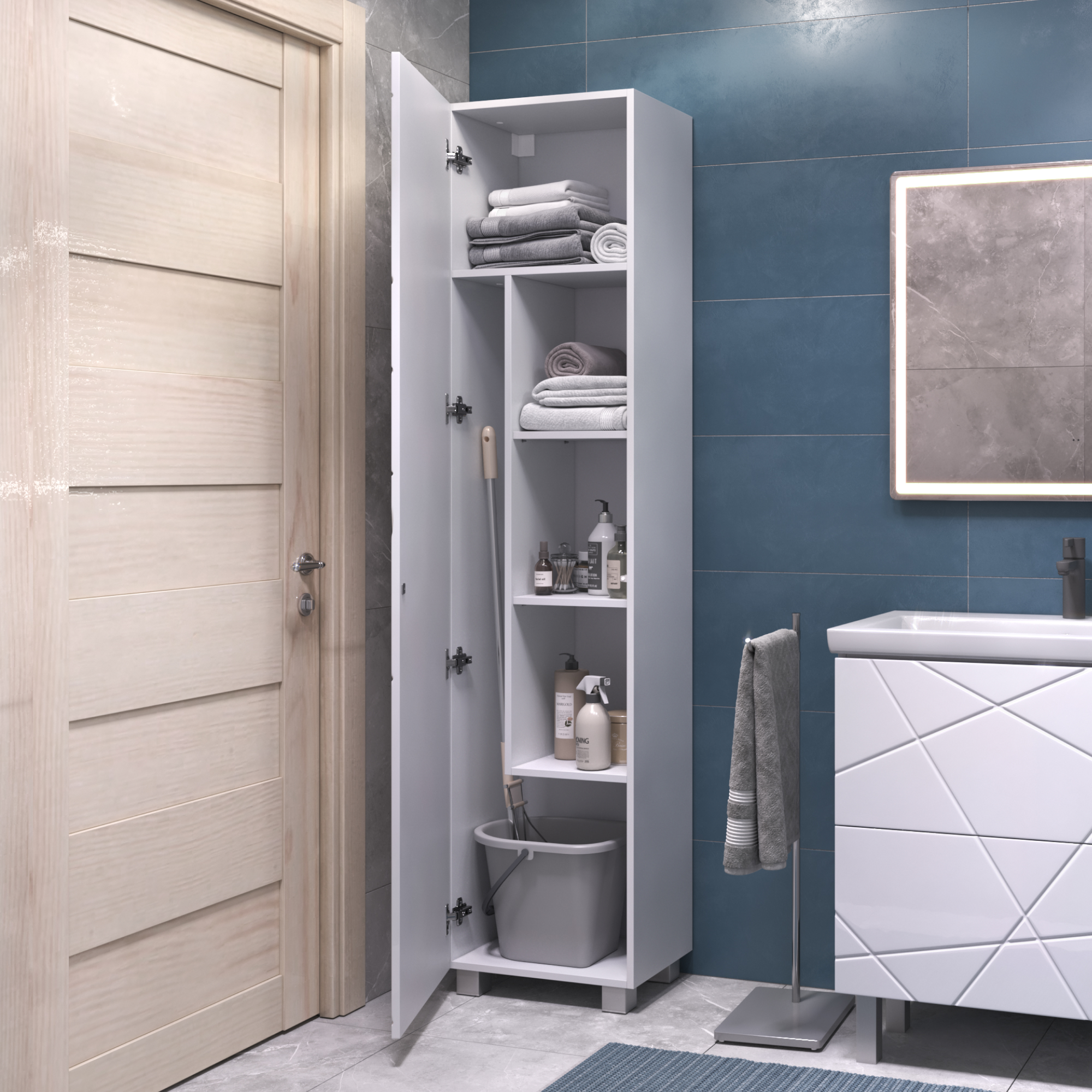 Шкаф VIGO Geometry 450 белый (243) Шкаф VIGO Geometry 450 белый (243) - фото 3