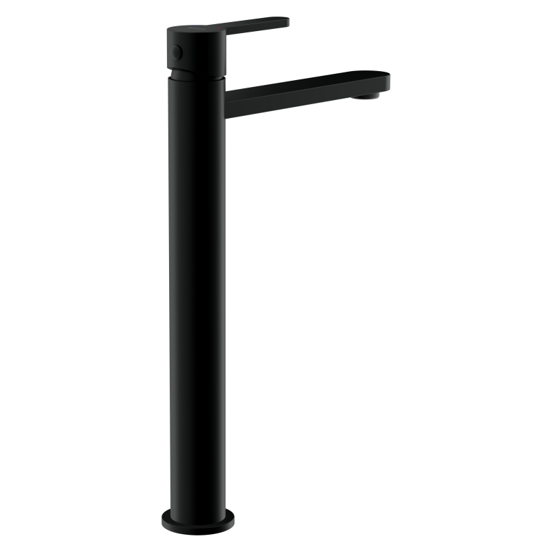 Смеситель для раковины CERSANIT OLIVA высокий однорычажный черный (68966) - фото 4