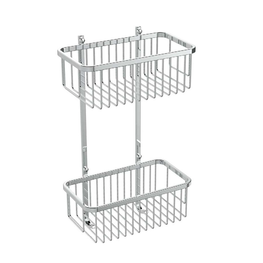 Полка двойная для ванной комнаты BRAVAT (D71002CP-SW) - фото 1