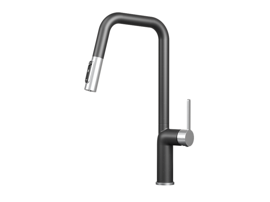 Смеситель для кухни GRANULA (9011, ШВАРЦ) - фото 1