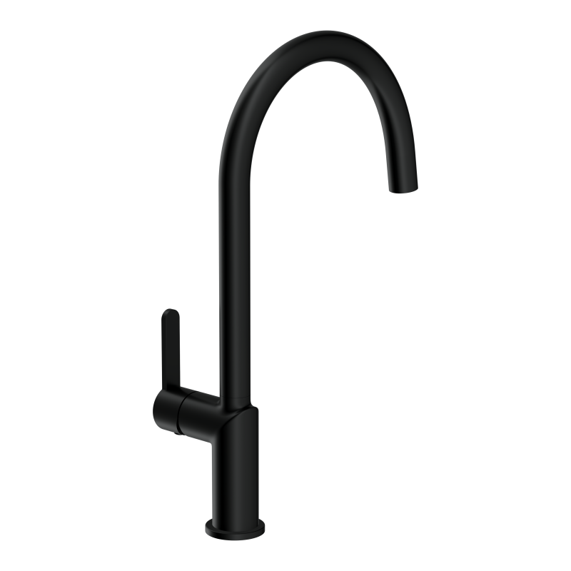 Смеситель для кухни CERSANIT OLIVA однорычажный черный (69008) - фото 3