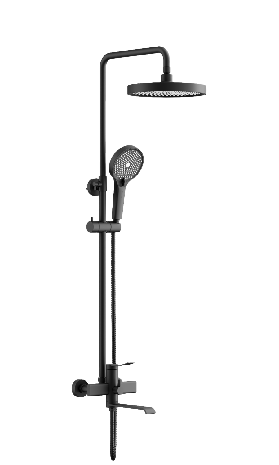 Душевая система BELZ черный (B24812-7) - фото 1