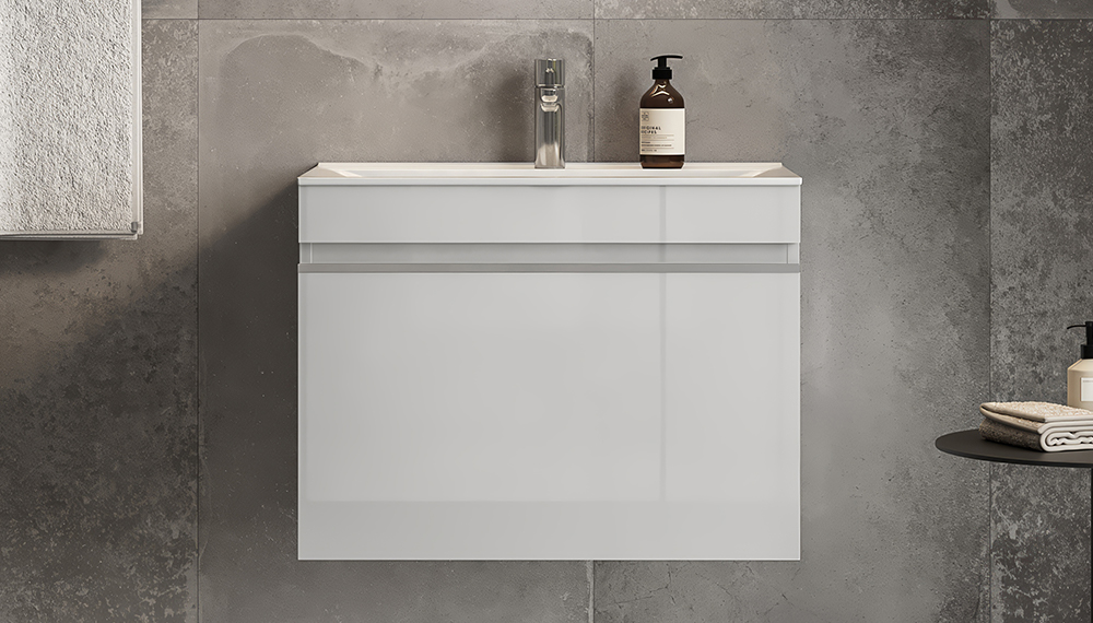 Тумба подвесная Velvex Pulsus 70 Белая (tp.PUL.PUL.70.1Y белый глянец) Тумба подвесная Velvex Pulsus 70 Белая (tp.PUL.PUL.70.1Y белый глянец) - фото 2